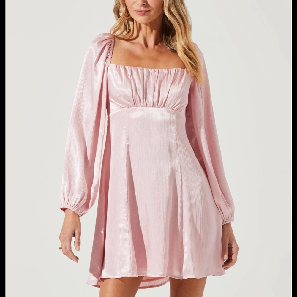 Long Sleeve Empire Waist Mini Dress by ASTR the Label